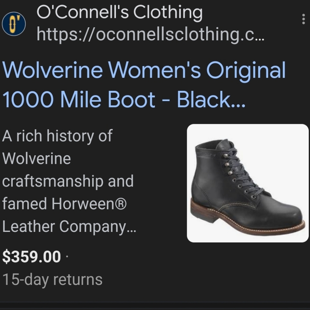 Wolverine 1000 mile distressed boot 7.5 - Picture 2 of 6
